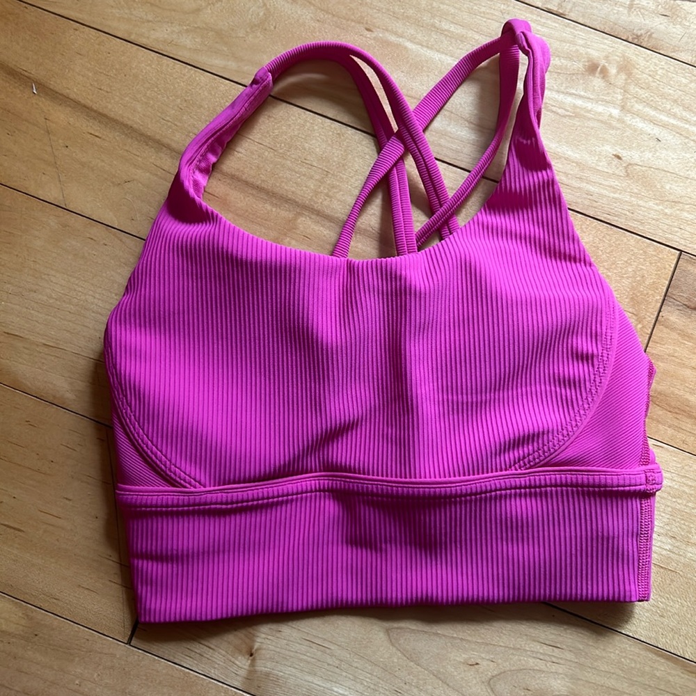 lululemon energy ribbed longline bra
